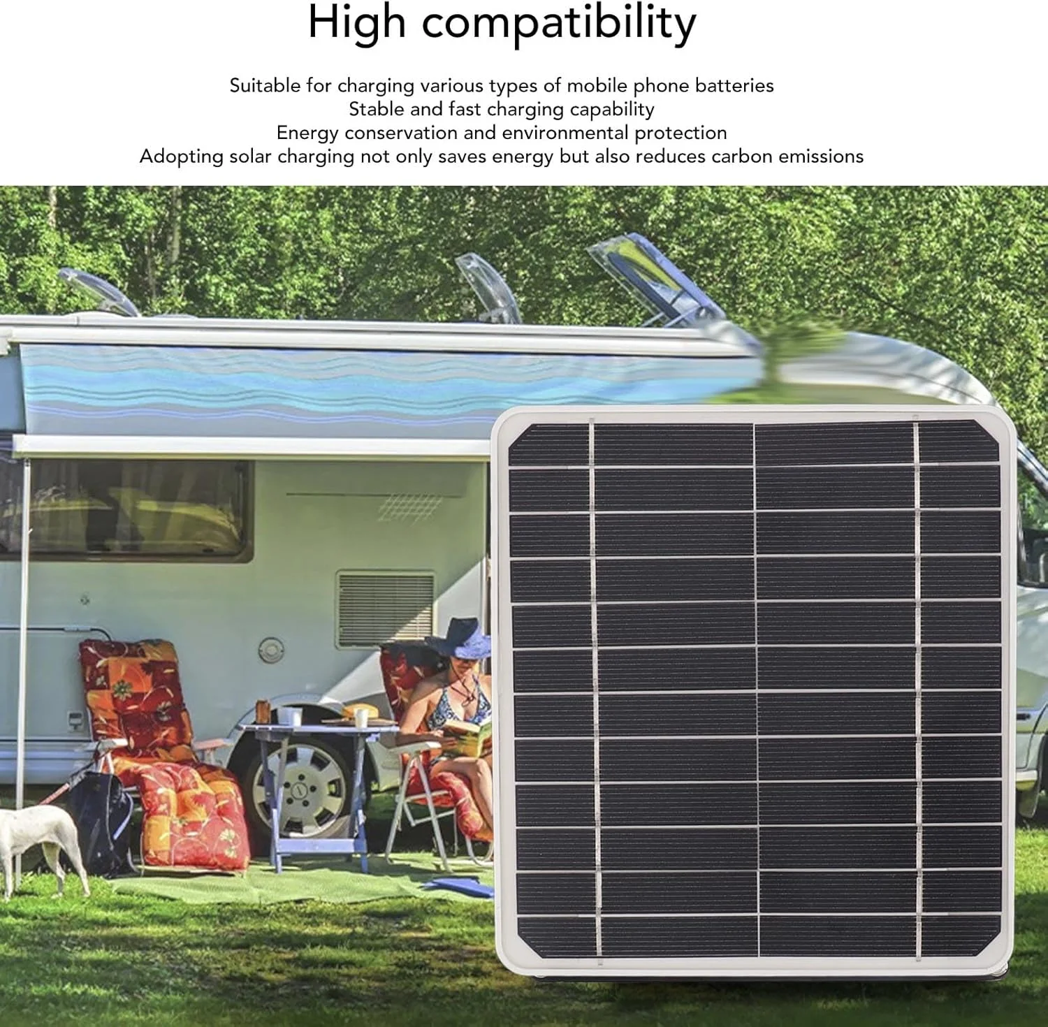 کیت شارژر پنل خورشیدی 10 وات 12 ولت، رابط USB Type C DC سبک و قابل حمل برای شارژ تلفن همراه در خودرو و کمپینگ