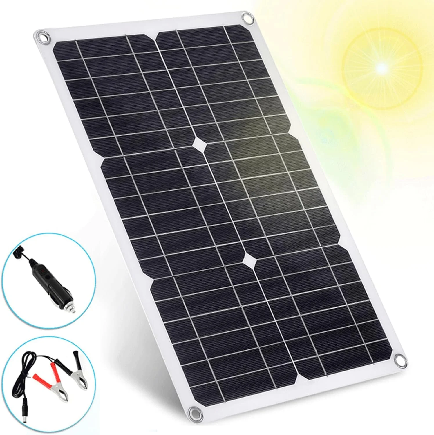 پنل خورشیدی انعطاف پذیر 20 واتی 18 ولتی، پنل خورشیدی نیمه انعطاف پذیر مونوکریستالی، پنل خورشیدی ضد آب انعطاف پذیر، ماژول خورشیدی قابل حمل برای سقف RV، قایق، کابین، ون، سطوح ناهموار