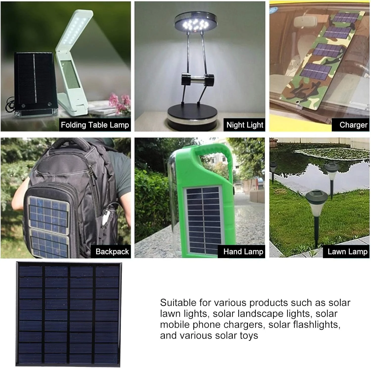 کیت 2 عددی پنل خورشیدی 9 ولت 2 وات با کابل 100 سانتی متری ضد آب برای اسباب بازی های فضای باز، چراغ های چمنی، چراغ قوه، پروژه های DIY کیت 2 عددی پنل خورشیدی 9 ولت 2 وات با کابل 100 سانتی متری ضد آب برای اسباب بازی های فضای باز، چراغ های چمنی، چراغ قوه، پروژه های DIY