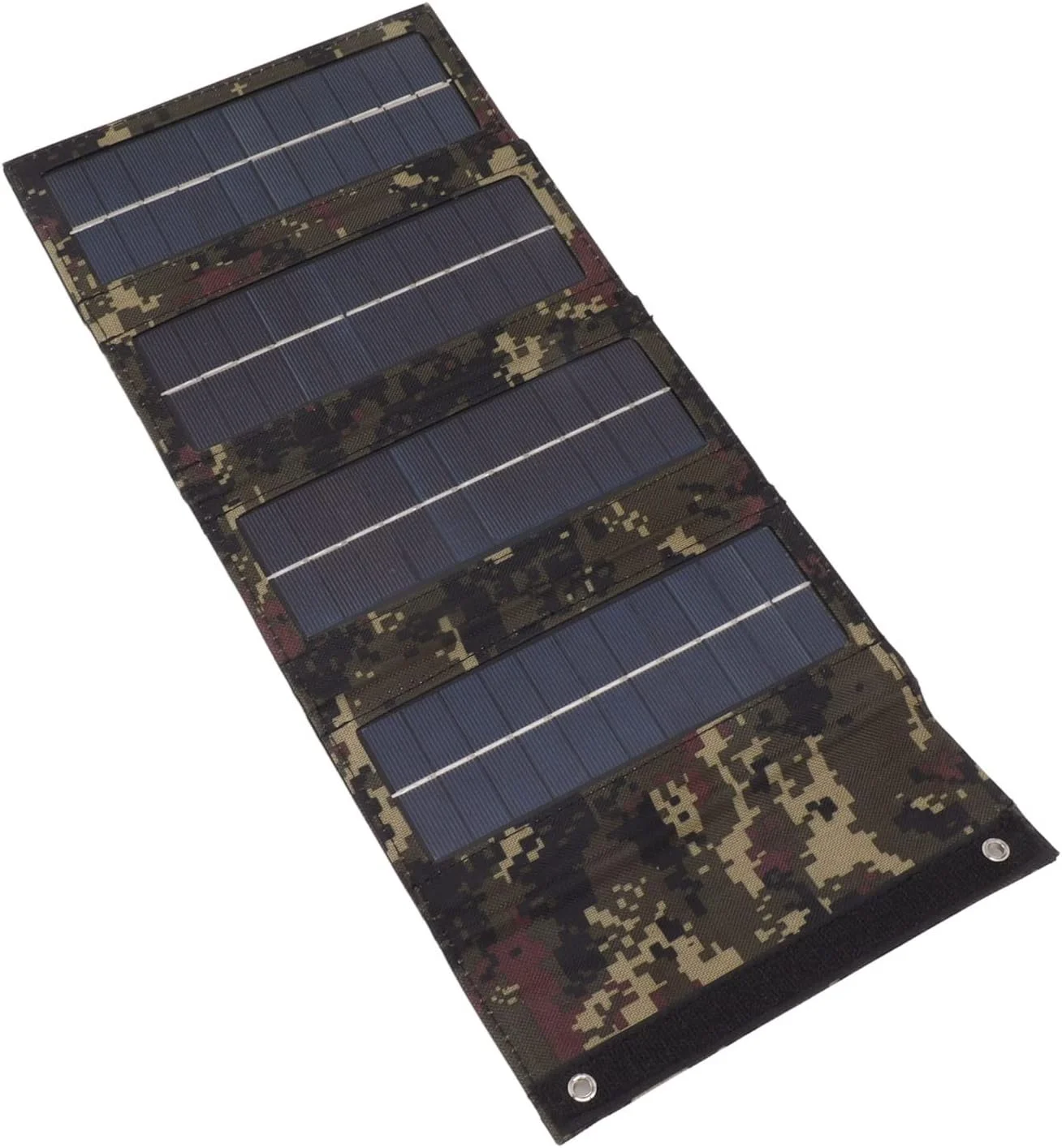 پنل خورشیدی تاشو 40 واتی Cryfokt با رابط USB، کیت پنل خورشیدی قابل حمل تک کریستالی، شارژر خورشیدی برای پاوربانک، کمپینگ، پیاده روی و فعالیت های خارج از منزل (استتار)
