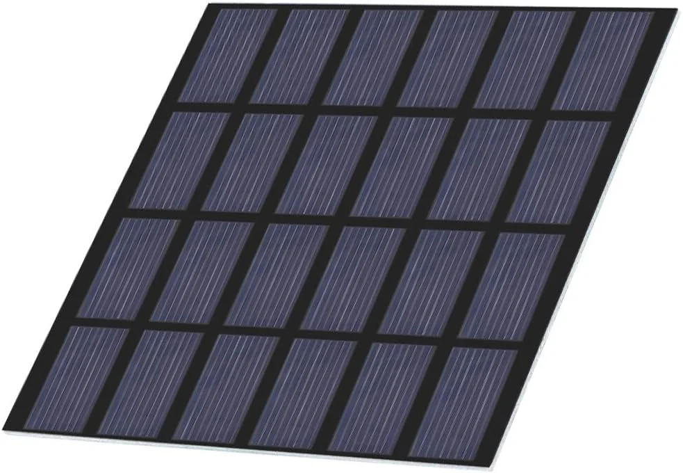 پنل خورشیدی پلی کریستالی مینی 1.5 وات 6 ولت با شارژر رزینی باتری برای اسباب بازی های خورشیدی، لامپ ها، مانیتورها، باتری های DC