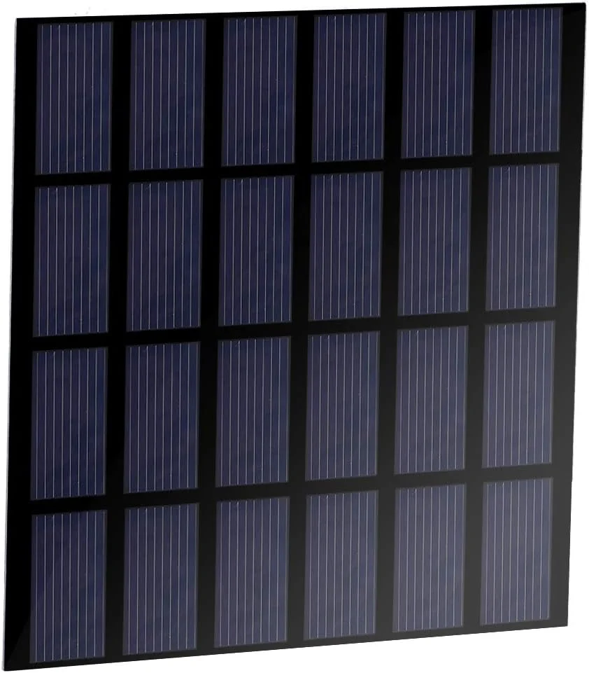 پنل خورشیدی پلی کریستالی مینی 1.5 وات 6 ولت با شارژر رزینی باتری برای اسباب بازی های خورشیدی، لامپ ها، مانیتورها، باتری های DC