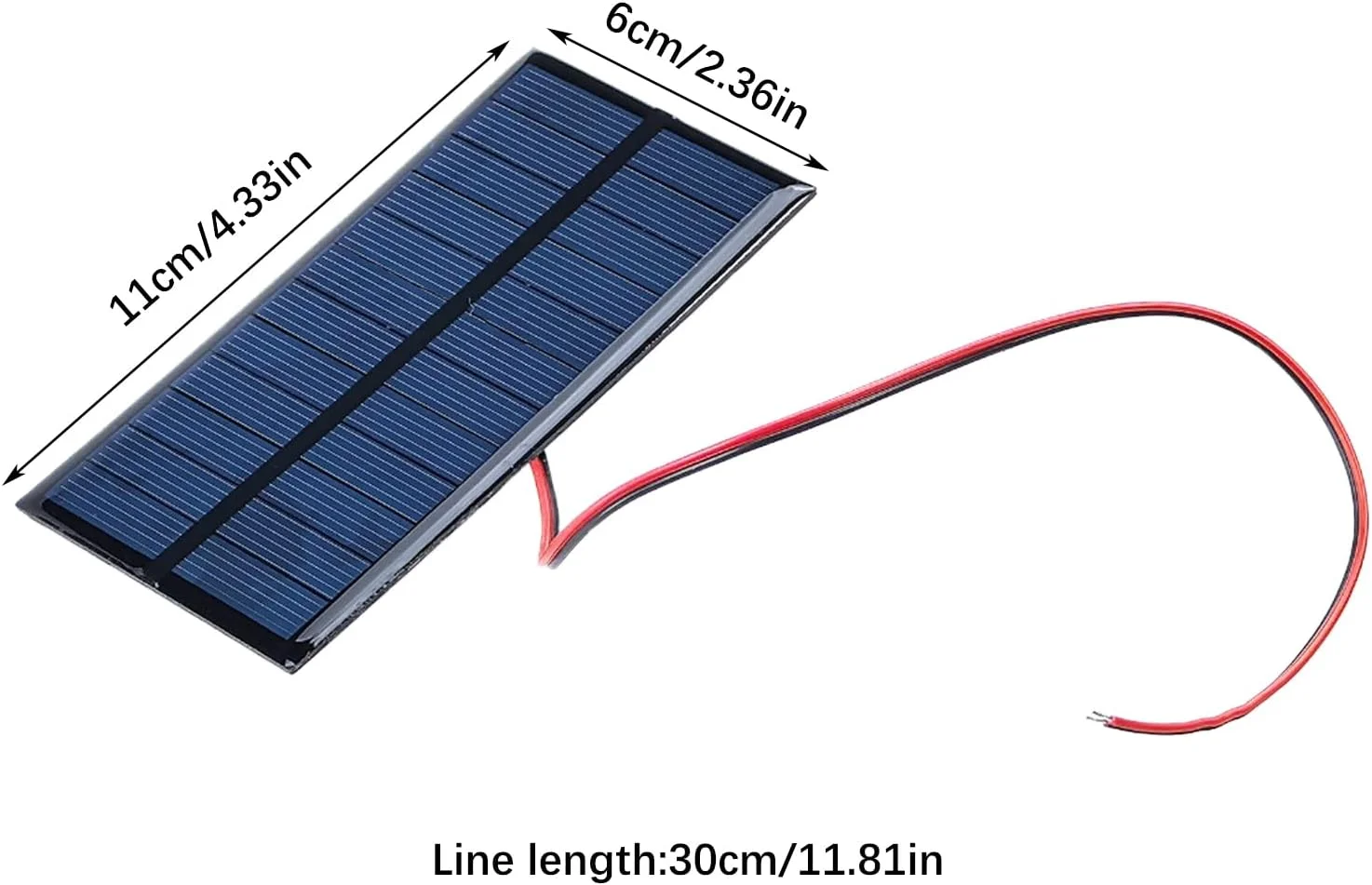 مجموعه 4 عددی پنل خورشیدی کوچک، ماژول برق سلول پنل خورشیدی DC 6V 1W با کابل 30 سانتی متری، کیت سلول های خورشیدی فتوولتائیک برای مواد خورشیدی DIY 11 * 6 مجموعه 4 عددی پنل خورشیدی کوچک، ماژول برق سلول پنل خورشیدی DC 6V 1W با کابل 30 سانتی متری، کیت سلول های خورشیدی فتوولتائیک برای مواد خورشیدی DIY 11 * 6