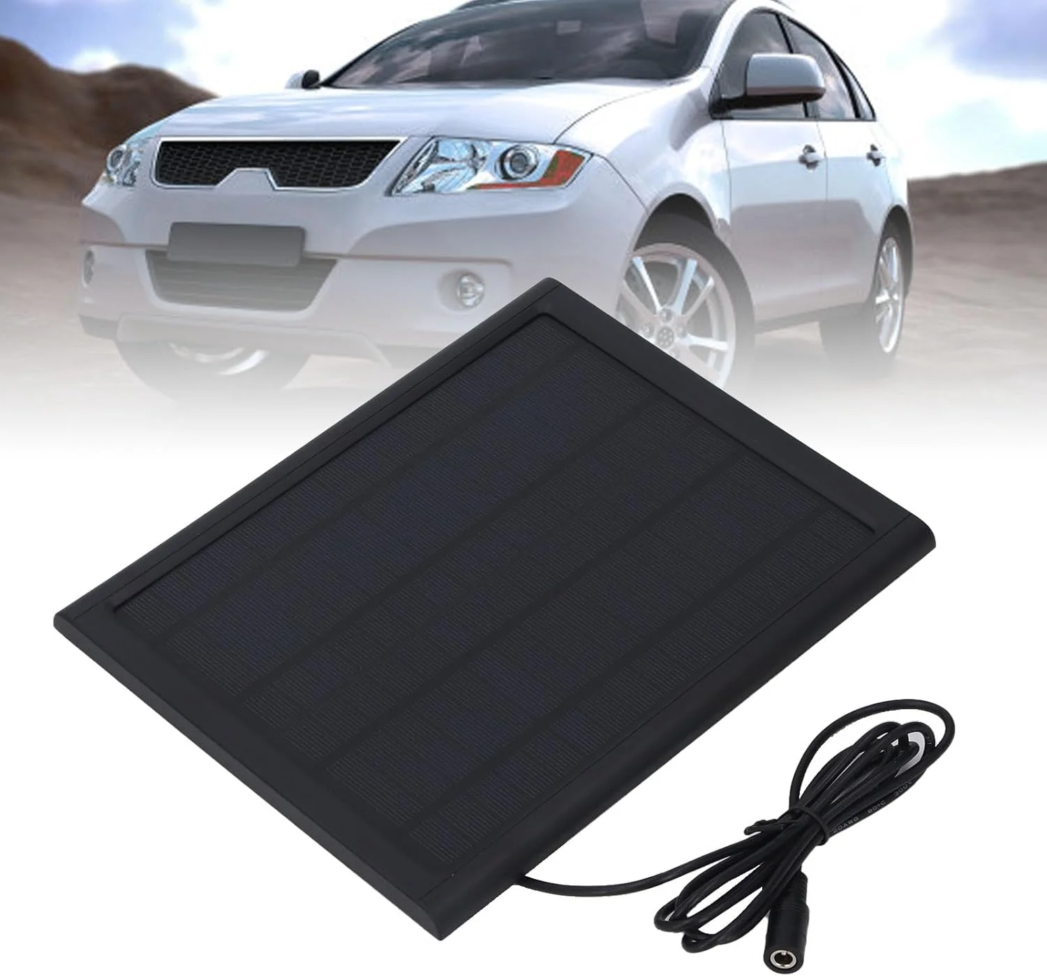 شارژر پنل خورشیدی، 6 وات 16 ولت، نگهدارنده باتری خورشیدی، کیت پنل خورشیدی قابل حمل برای خودرو، RV، قایق دریایی، موتور سیکلت