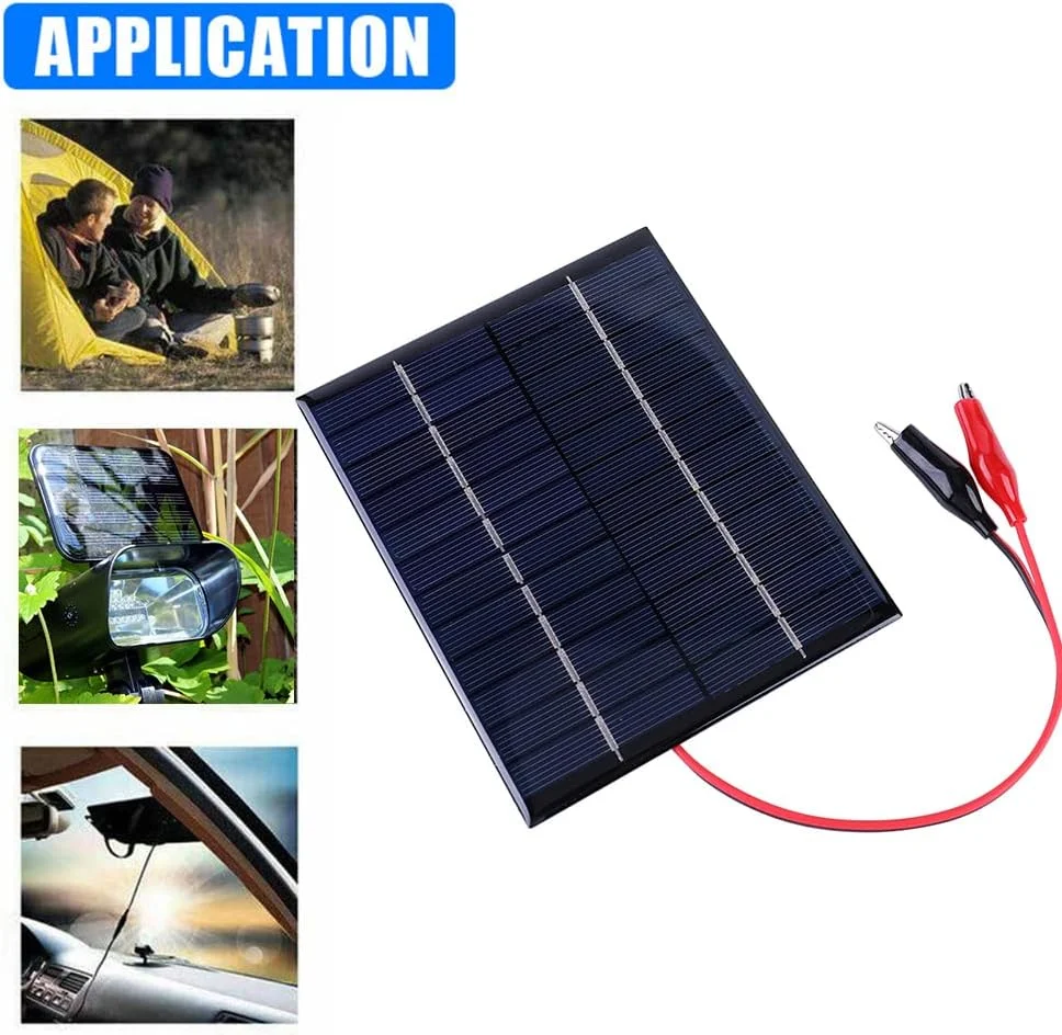 شارژر پنل خورشیدی 5 وات 12 ولت، ضد آب، مینی، ماژول پنل خورشیدی کوچک با کابل گیره، شارژر سلول اپوکسی پلی سیلیکونی DIY برای کمپینگ در فضای باز برای شارژ باتری 9-12 ولت شارژر پنل خورشیدی 5 وات 12 ولت، ضد آب، مینی، ماژول پنل خورشیدی کوچک با کابل گیره، شارژر سلول اپوکسی پلی سیلیکونی DIY برای کمپینگ در فضای باز برای شارژ باتری 9-12 ولت