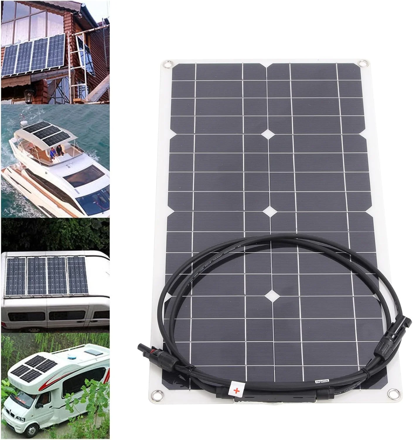 پنل خورشیدی مونوکریستالاین 25 وات 16 ولت با راندمان بالا، کیت پنل خورشیدی قابل حمل با حفاظت از اضافه بار برای RV، قایق تفریحی و باتری های خودرو 12 ولت پنل خورشیدی مونوکریستالاین 25 وات 16 ولت با راندمان بالا، کیت پنل خورشیدی قابل حمل با حفاظت از اضافه بار برای RV، قایق تفریحی و باتری های خودرو 12 ولت