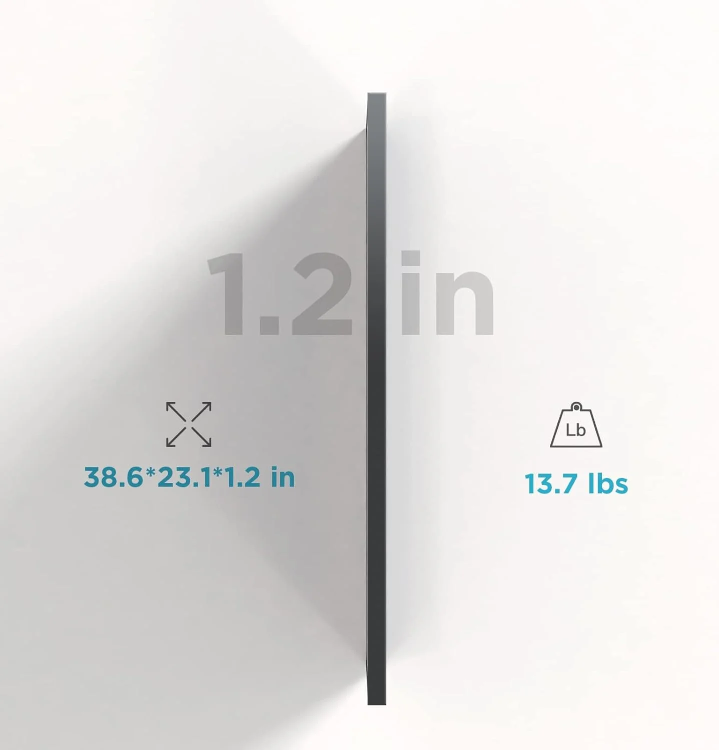 پنل خورشیدی سخت 100 واتی ECOFLOW، 2 عدد، با بازدهی بالا و ضد آب IP68، 20.3 ولت (Vmp17.1V) 6.3 آمپر (Imp5.9A) 100 وات