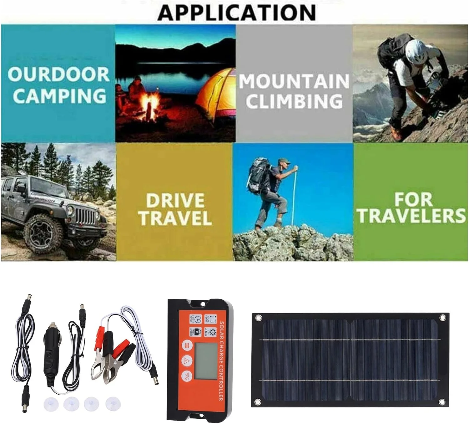کیت پنل خورشیدی 600 واتی مونوکریستال، با کنترلر 100 آمپری، قابل حمل و سبک برای کاربردهای خارج از شبکه، قایق و RV کیت پنل خورشیدی 600 واتی مونوکریستال، با کنترلر 100 آمپری، قابل حمل و سبک برای کاربردهای خارج از شبکه، قایق و RV