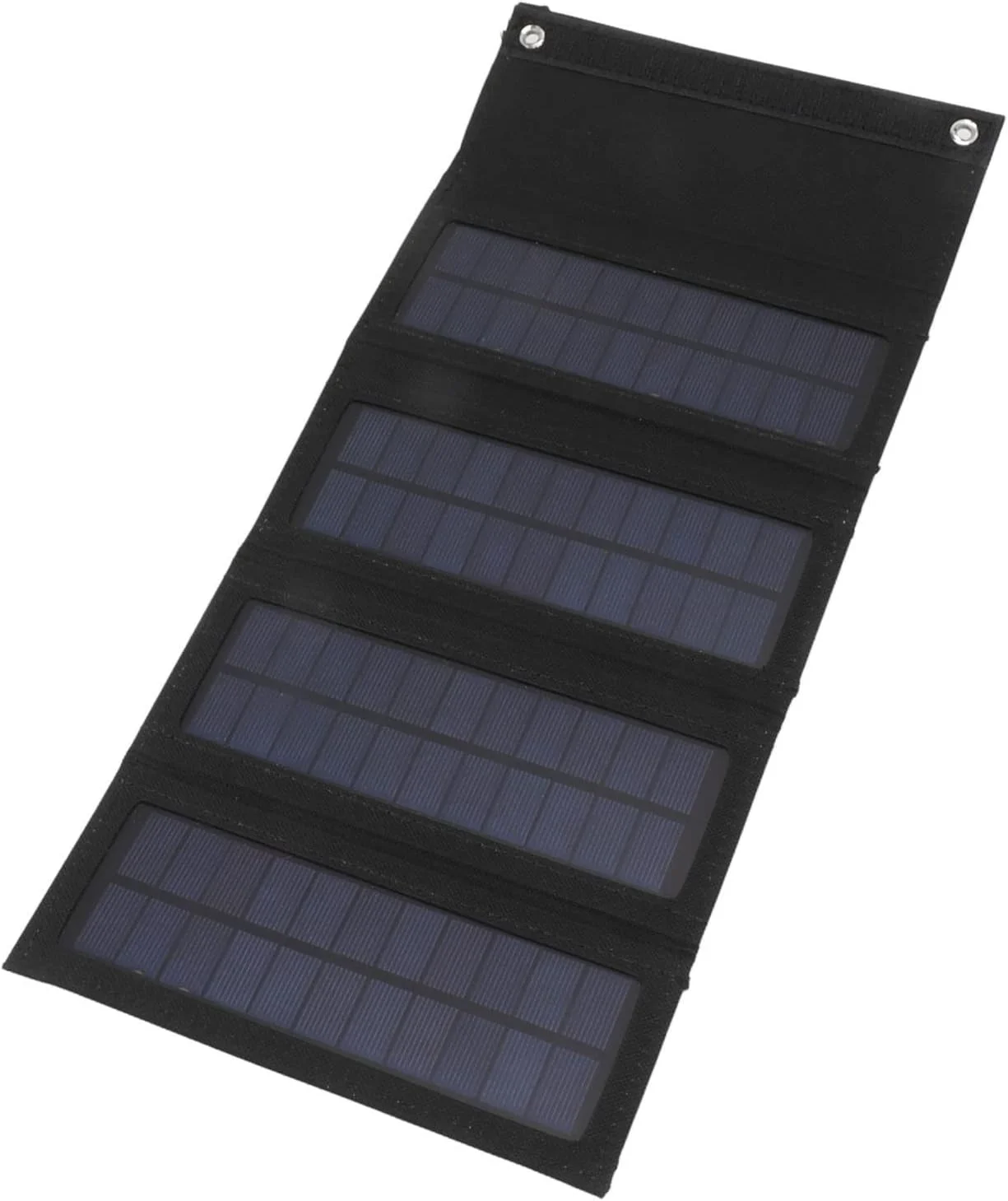 پنل خورشیدی قابل حمل 40 وات، رابط USB با بازده تبدیل بالا، بازده خروجی خوب، پنل خورشیدی تاشو 40 وات برای کمپینگ و سوارکاری (مشکی)