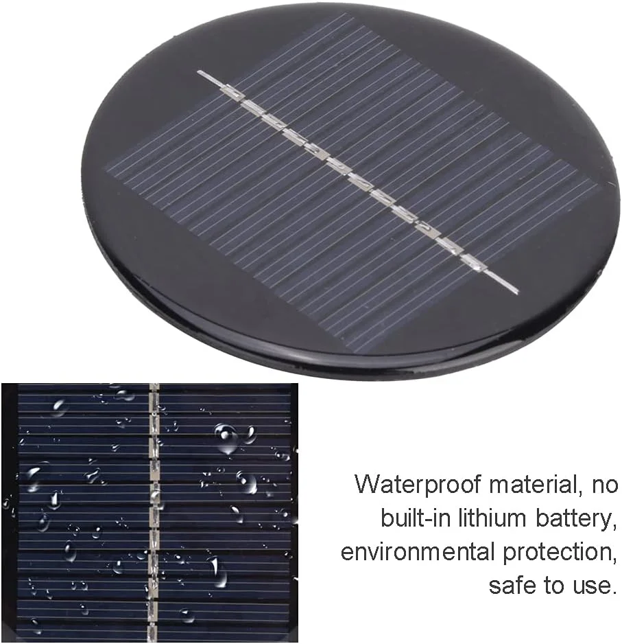۴ عدد پنل خورشیدی گرد ۶ ولت ۸۰ میلی متری با سیم، کنترل هوشمند تثبیت ولتاژ برای استفاده سازگار با محیط زیست ۴ عدد پنل خورشیدی گرد ۶ ولت ۸۰ میلی متری با سیم، کنترل هوشمند تثبیت ولتاژ برای استفاده سازگار با محیط زیست