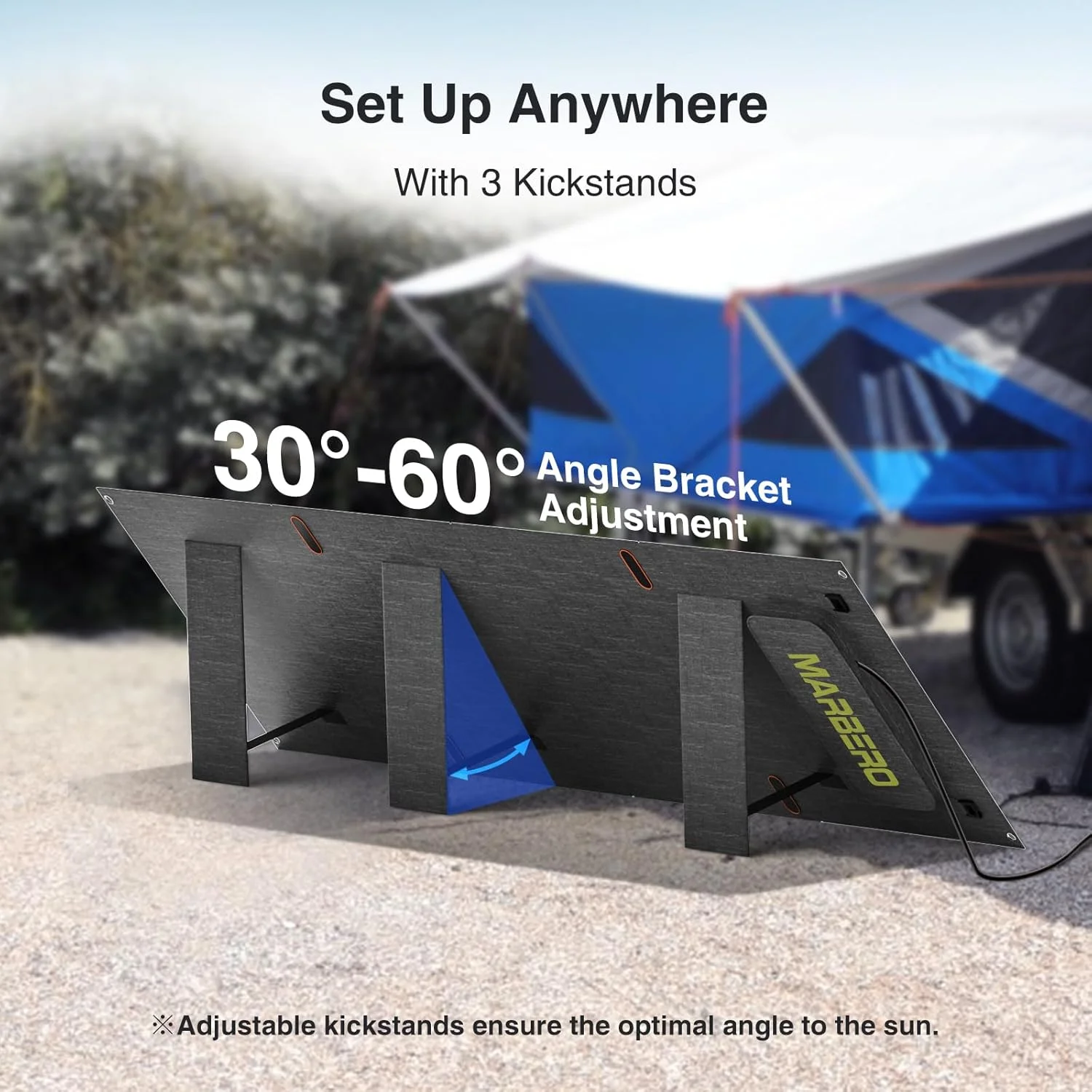 پنل خورشیدی تاشو قابل حمل 200 واتی MARBERO برای نیروگاه و دستگاه های DC، بازدهی بالا >23%، ضد آب IP68، سازگار با ژنراتور خورشیدی برای کمپینگ، RV، فضای باز و هوای ابری پنل خورشیدی تاشو قابل حمل 200 واتی MARBERO برای نیروگاه و دستگاه های DC، بازدهی بالا >23%، ضد آب IP68، سازگار با ژنراتور خورشیدی برای کمپینگ، RV، فضای باز و هوای ابری