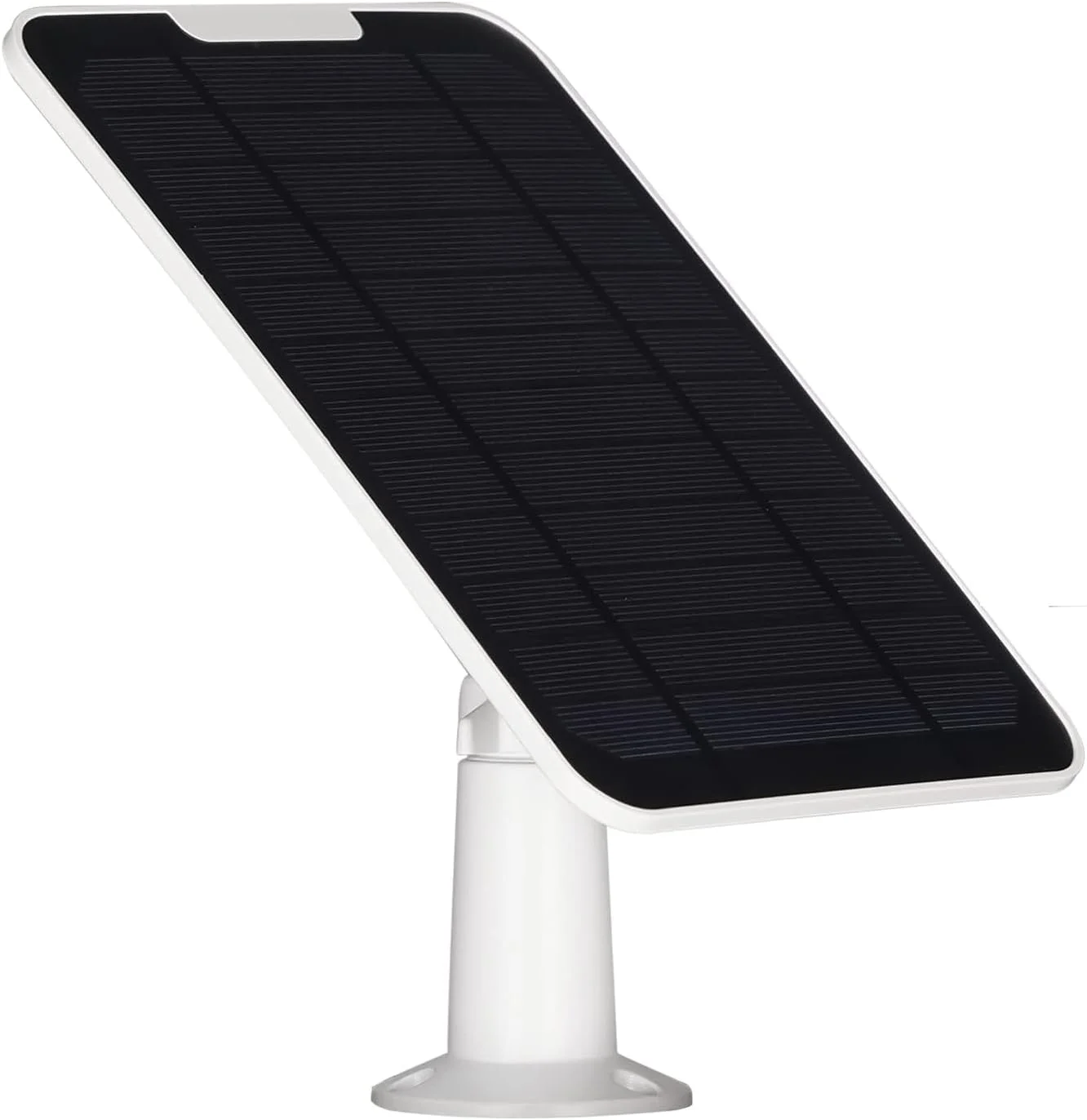 شارژر پنل خورشیدی سازگار با Arlo Pro 3/Pro 4/Pro 5S/Ultra/Ultra 2/Go 2، منبع تغذیه مداوم IP65 ضد آب و هوا با کابل شارژ 3 متری و پایه دیواری قابل تنظیم (تک بسته)