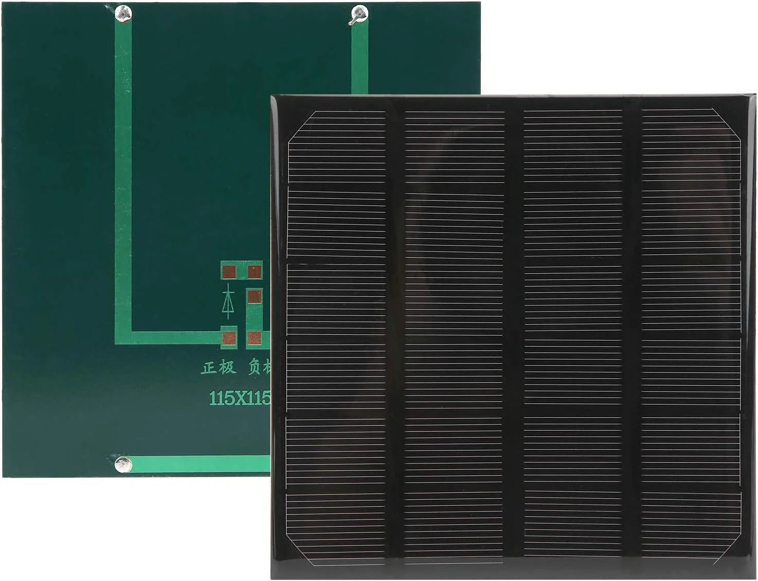 پنل خورشیدی سیلیکونی مونوکریستالاین 2 وات 6 ولت Jectse، سبک و قابل حمل برای چراغ های خورشیدی، پروژه های DIY