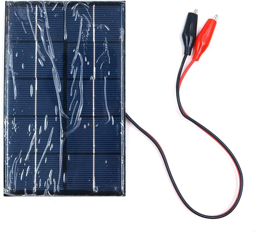 کیت پنل خورشیدی کوچک 2 وات 5 ولت ZONADAH، کابل 35 سانتی متری با گیره سوسماری، شارژر باتری، مناسب برای پروژه های DIY خانگی، علمی مدارس، کمپینگ، ماهیگیری، پیاده روی، نور باغ در فضای باز و ابزارهای شارژ کیت پنل خورشیدی کوچک 2 وات 5 ولت ZONADAH، کابل 35 سانتی متری با گیره سوسماری، شارژر باتری، مناسب برای پروژه های DIY خانگی، علمی مدارس، کمپینگ، ماهیگیری، پیاده روی، نور باغ در فضای باز و ابزارهای شارژ