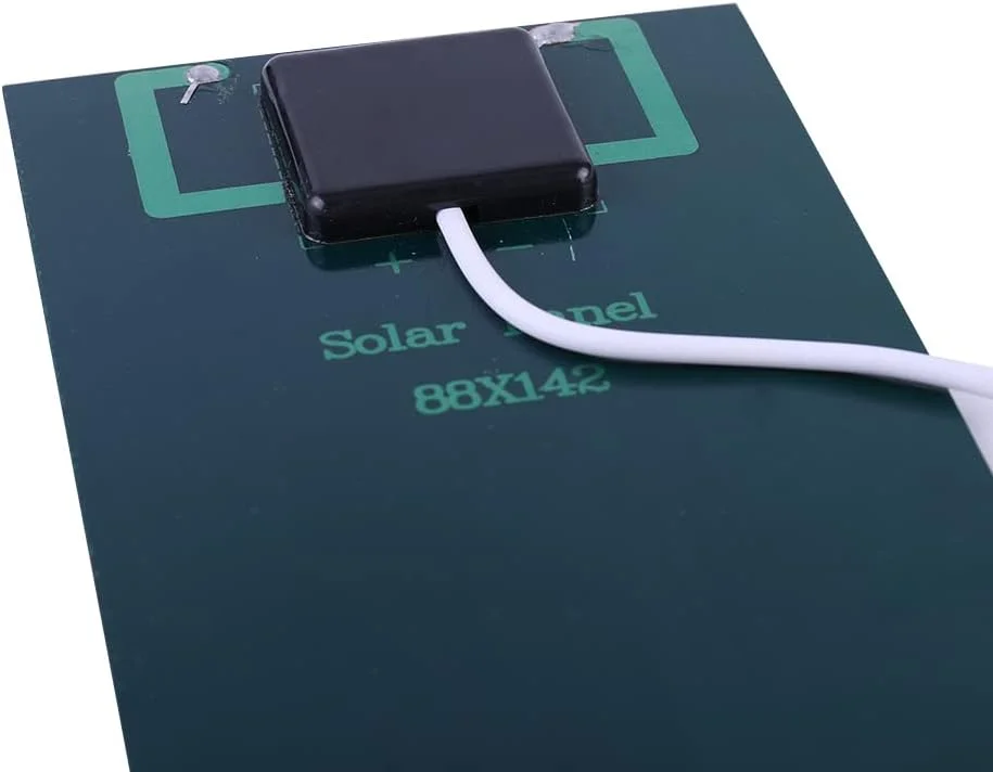 پنل خورشیدی قابل حمل 5 وات 5 ولت پلی سیلیکونی USB برای شارژ باتری/تلفن 3-5 ولت برای کمپینگ در فضای باز