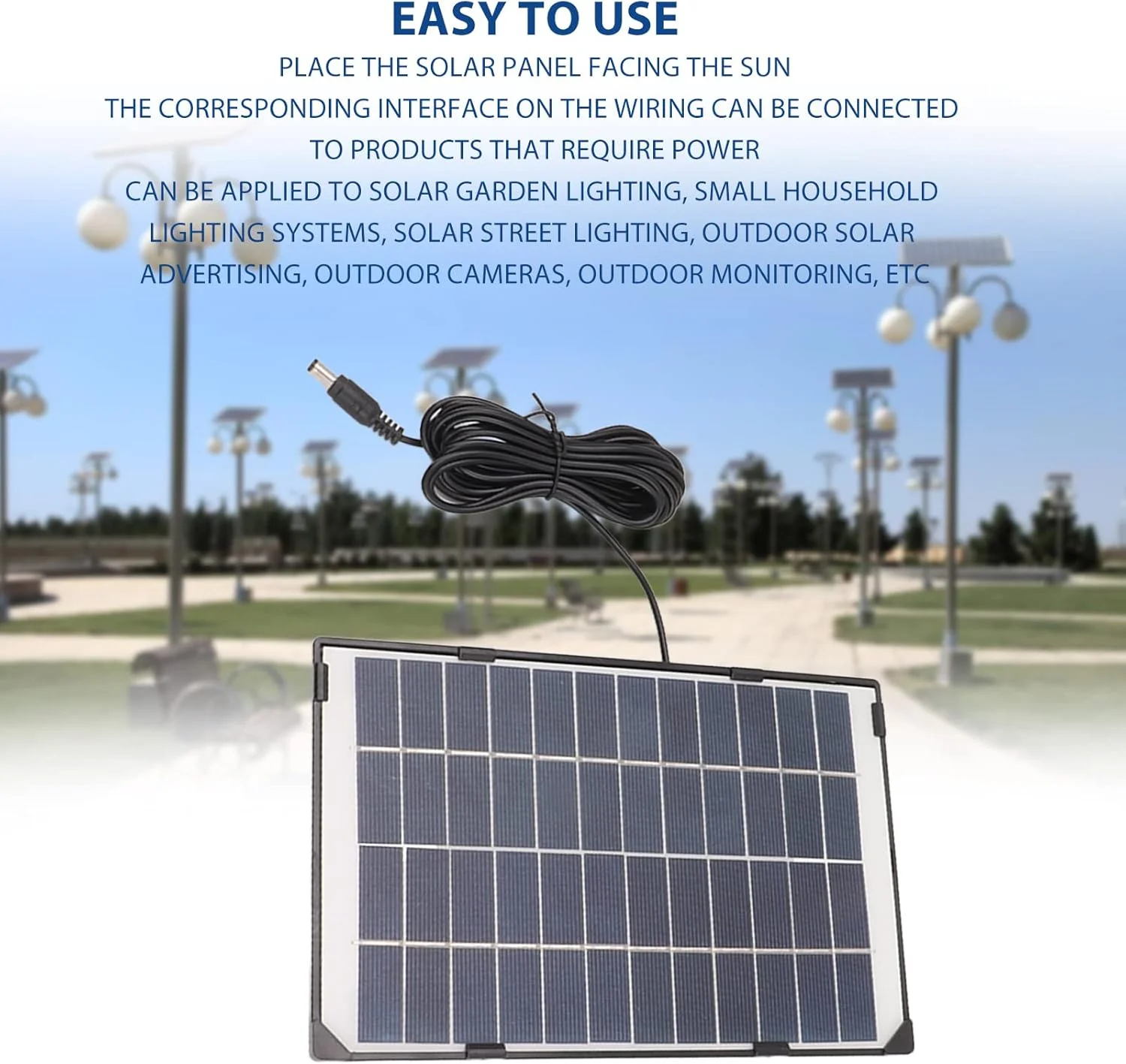 کیت پنل خورشیدی 6 وات 12 ولت Sorandy، پنل خورشیدی پلی کریستالی قابل حمل با خروجی DC، پنل خورشیدی با پشتیبانی قاب برای RV، چراغ خیابان، لامپ باغ، مرغداری، پمپ قایق کیت پنل خورشیدی 6 وات 12 ولت Sorandy، پنل خورشیدی پلی کریستالی قابل حمل با خروجی DC، پنل خورشیدی با پشتیبانی قاب برای RV، چراغ خیابان، لامپ باغ، مرغداری، پمپ قایق