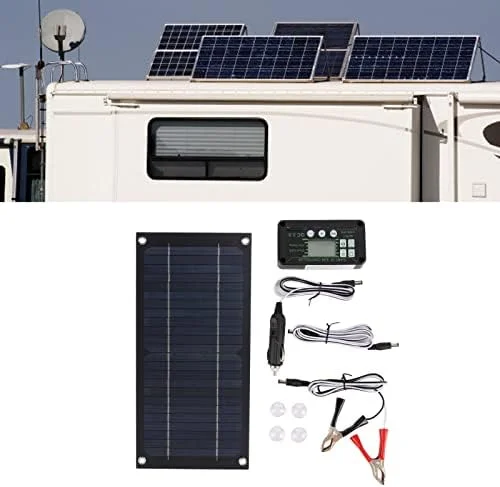 پنل خورشیدی قابل حمل 600 واتی Sorandy | پنل خورشیدی مونوکریستالی با کنترلر خورشیدی 100 آمپری | کیت سیستم پنل خورشیدی برای خودرو، موتورسیکلت، قایق، RV، کمپینگ در فضای باز