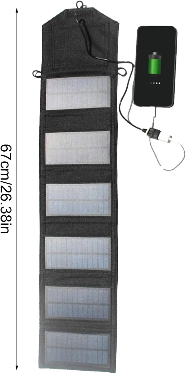 پنل های خورشیدی تاشو - پنل خورشیدی مسافرتی 72 وات، سیستم کنترلر باتری ضد آب شارژ برای پیاده روی در فضای باز، بالکن، خانه، کوله گردی و مسافرت