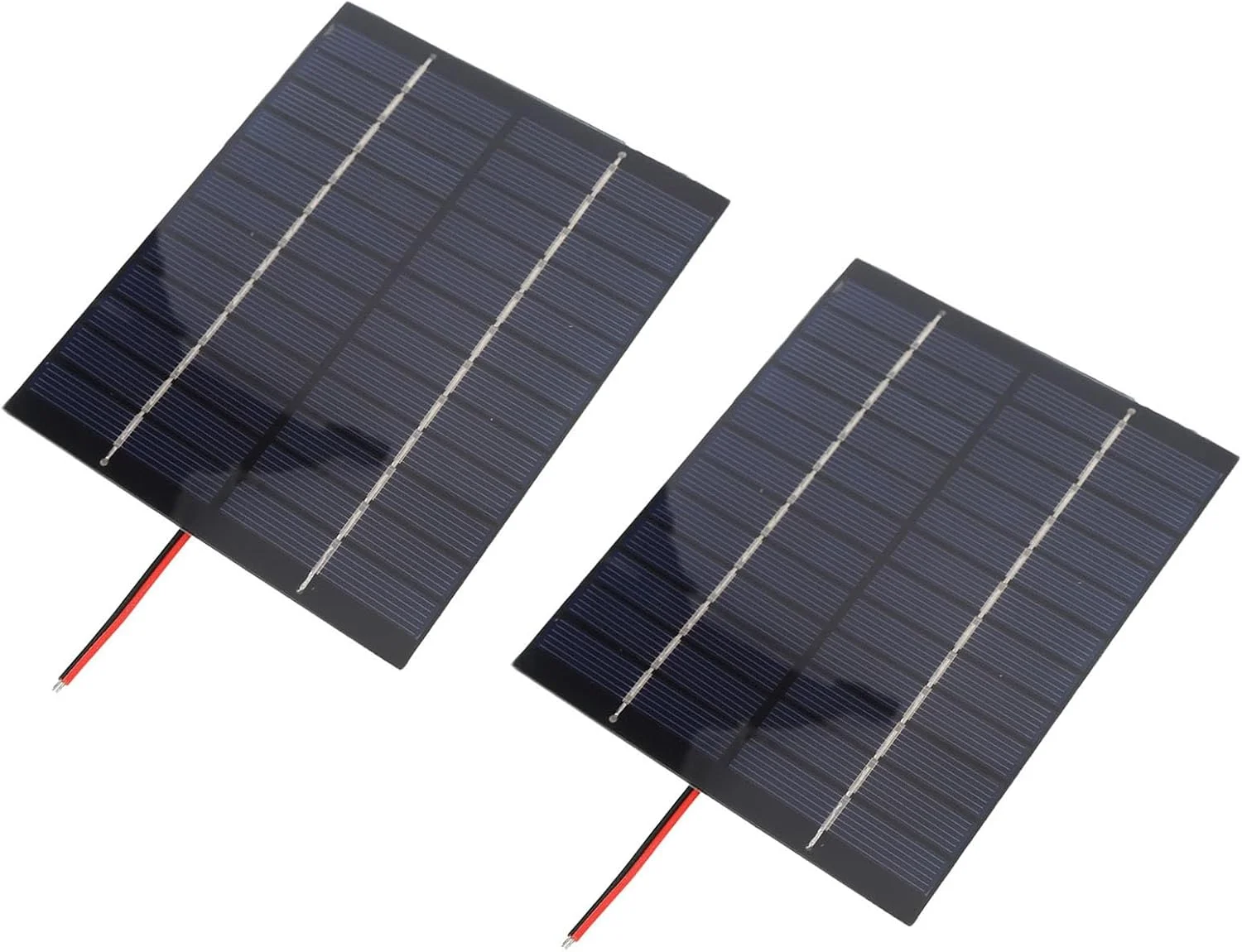 پنل خورشیدی 2 وات 12 ولت Haofy، 110x136 میلی متر، سیلیکون پلی کریستالی - خورشیدی با سیم الکترونیکی برای شارژ سریع در محیط های آفتابی