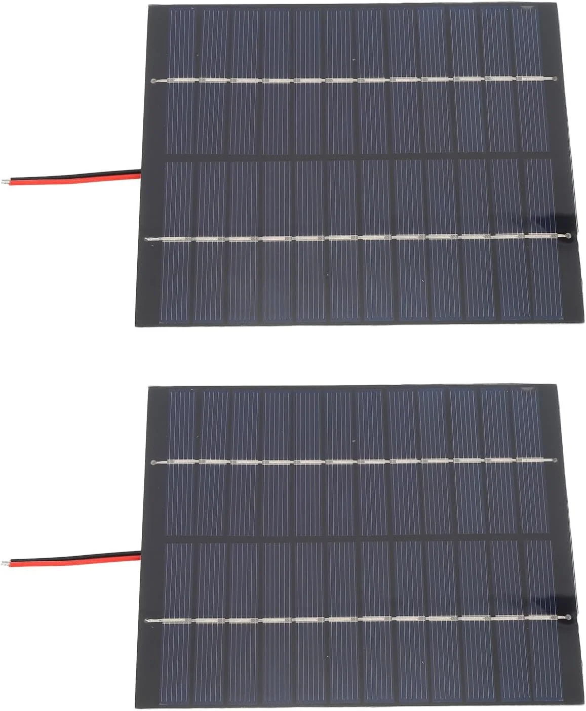 پنل خورشیدی 2 وات 12 ولت Haofy، 110x136 میلی متر، سیلیکون پلی کریستالی - خورشیدی با سیم الکترونیکی برای شارژ سریع در محیط های آفتابی