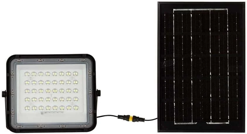 چراغ های خورشیدی прожектор V-TAC مشکی - مشکی - IP65 - 400 لومن - 6400K