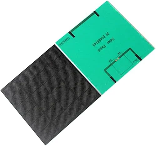 پنل خورشیدی کوچک 3 وات 6 ولت، شارژر باتری، مناسب برای پروژه های خانگی، علمی مدارس، کمپینگ، ماهیگیری، پیاده روی، نورپردازی باغ و ابزارهای شارژ