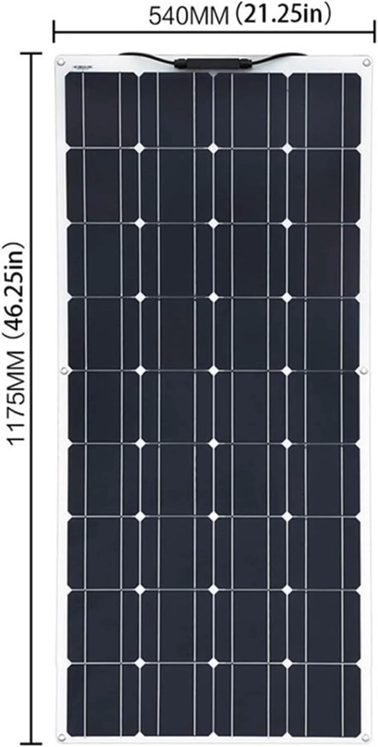 پنل خورشیدی انعطاف پذیر مونوکریستالی PacuM با توان 120 وات به همراه کنترلر 40 آمپر، مناسب برای مکان های مختلف، A