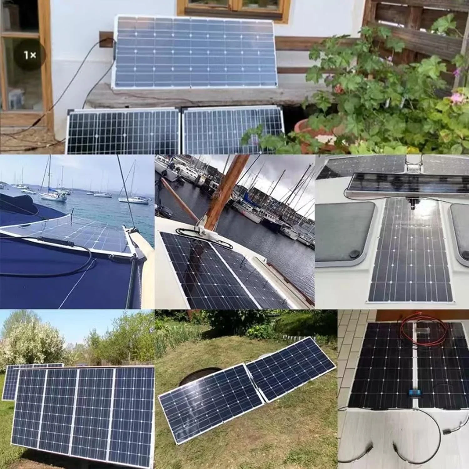 پنل خورشیدی انعطاف پذیر مونوکریستالی PacuM با توان 120 وات به همراه کنترلر 40 آمپر، مناسب برای مکان های مختلف، A