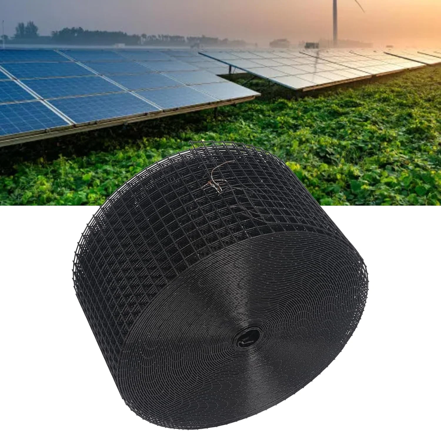 محافظ پنل خورشیدی، توری سیمی PVC برای پنل خورشیدی با پوشش اکسید، 30 متر