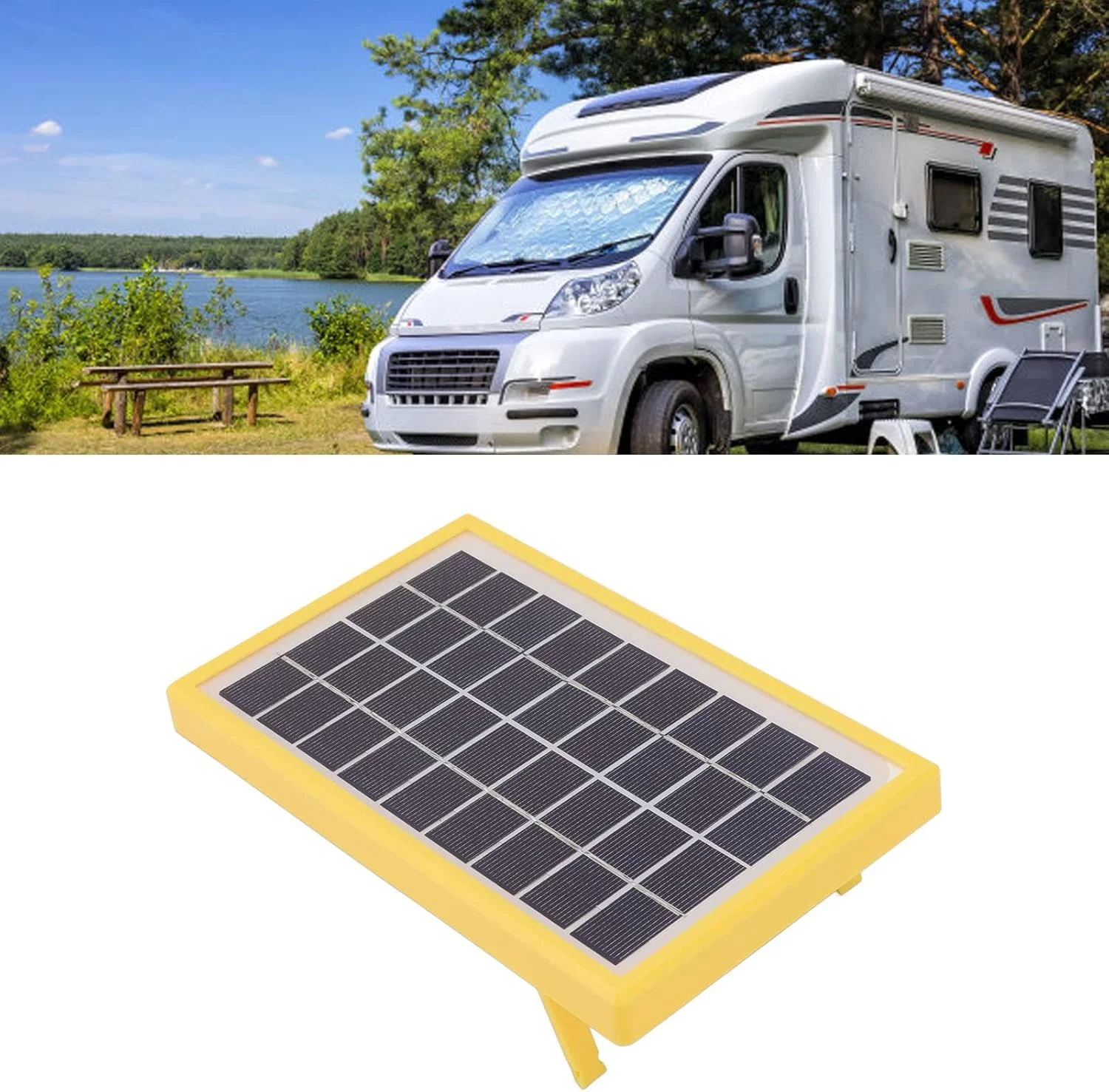 پنل خورشیدی پلی کریستالین سیلیکونی 3 وات 9 ولت با قاب خروجی DC 9 ولت