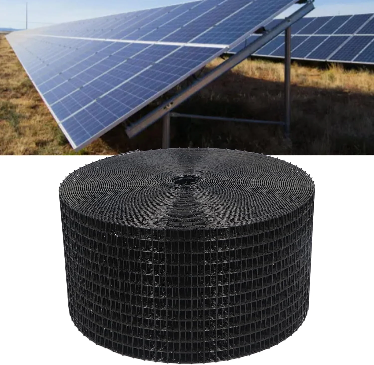 محافظ پنل خورشیدی، توری سیمی PVC برای پنل خورشیدی با پوشش اکسید، 30 متر