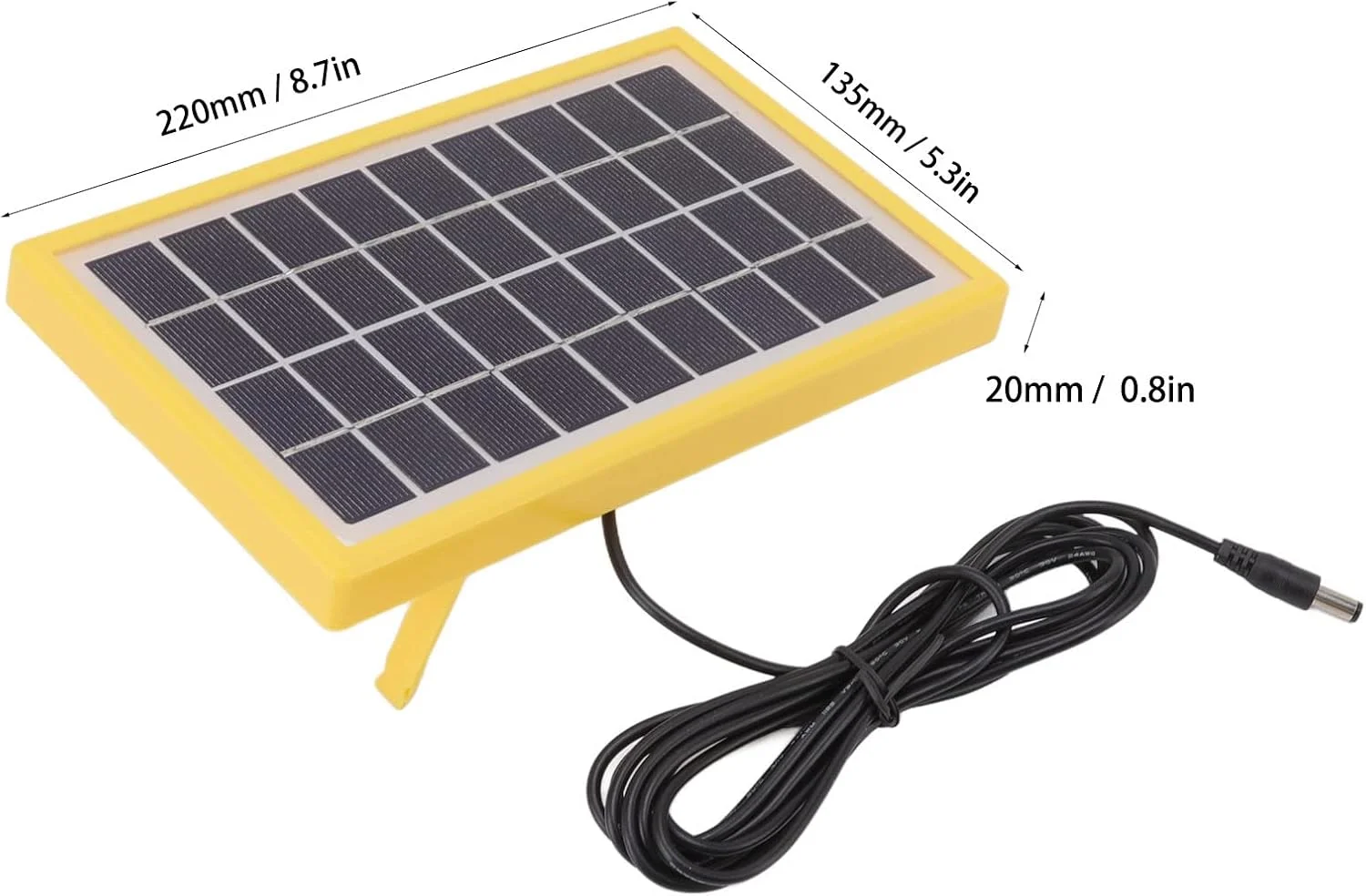 پنل خورشیدی پلی کریستالین سیلیکونی 3 وات 9 ولت با قاب خروجی DC 9 ولت
