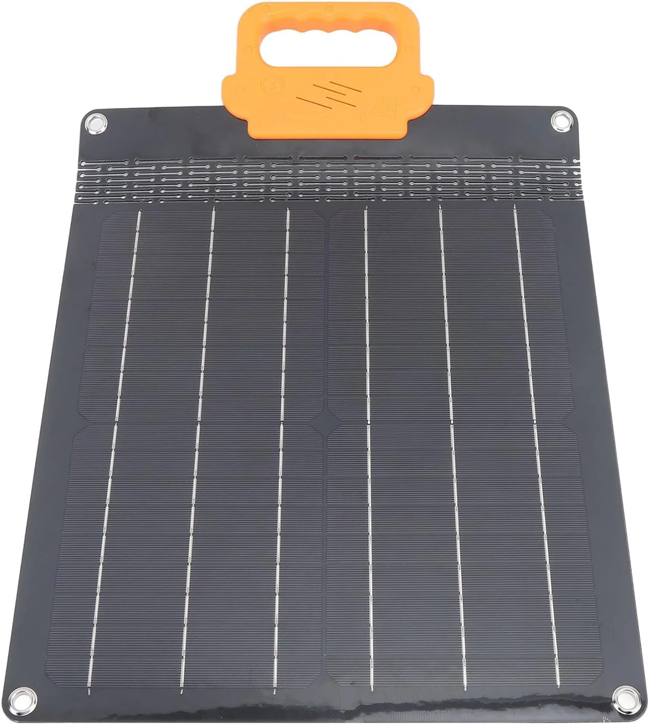 پنل خورشیدی تاشو و انعطاف پذیر، جمع و جور، ایمن، مونوکریستال با دسته برای لپ تاپ (مشکی)