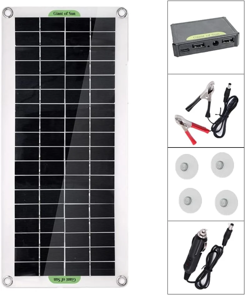 پنل خورشیدی پلی کریستال 30 واتی Joleritc، پنل خورشیدی انعطاف پذیر برای کمپینگ، مسافرت با خودرو، لوازم جانبی برق اضطراری فضای باز پنل خورشیدی پلی کریستال 30 واتی Joleritc، پنل خورشیدی انعطاف پذیر برای کمپینگ، مسافرت با خودرو، لوازم جانبی برق اضطراری فضای باز