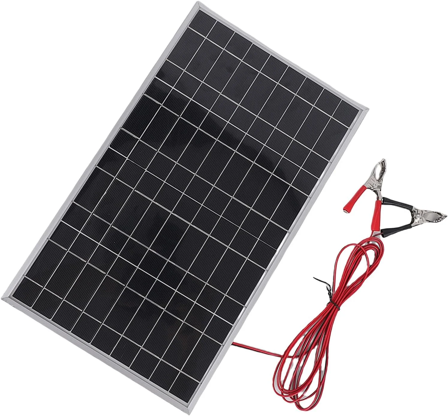 پنل خورشیدی 10 واتی Sorandy، پنل خورشیدی پلی کریستالین سیلیکونی با خروجی 12 ولت و کنترلر داخلی، برای کمپینگ، RV، فعالیت های فضای باز، شارژ باتری، سیستم خارج از شبکه