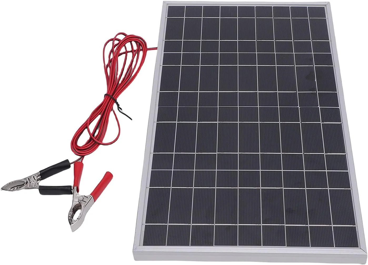 پنل خورشیدی 10 واتی Sorandy، پنل خورشیدی پلی کریستالین سیلیکونی با خروجی 12 ولت و کنترلر داخلی، برای کمپینگ، RV، فعالیت های فضای باز، شارژ باتری، سیستم خارج از شبکه