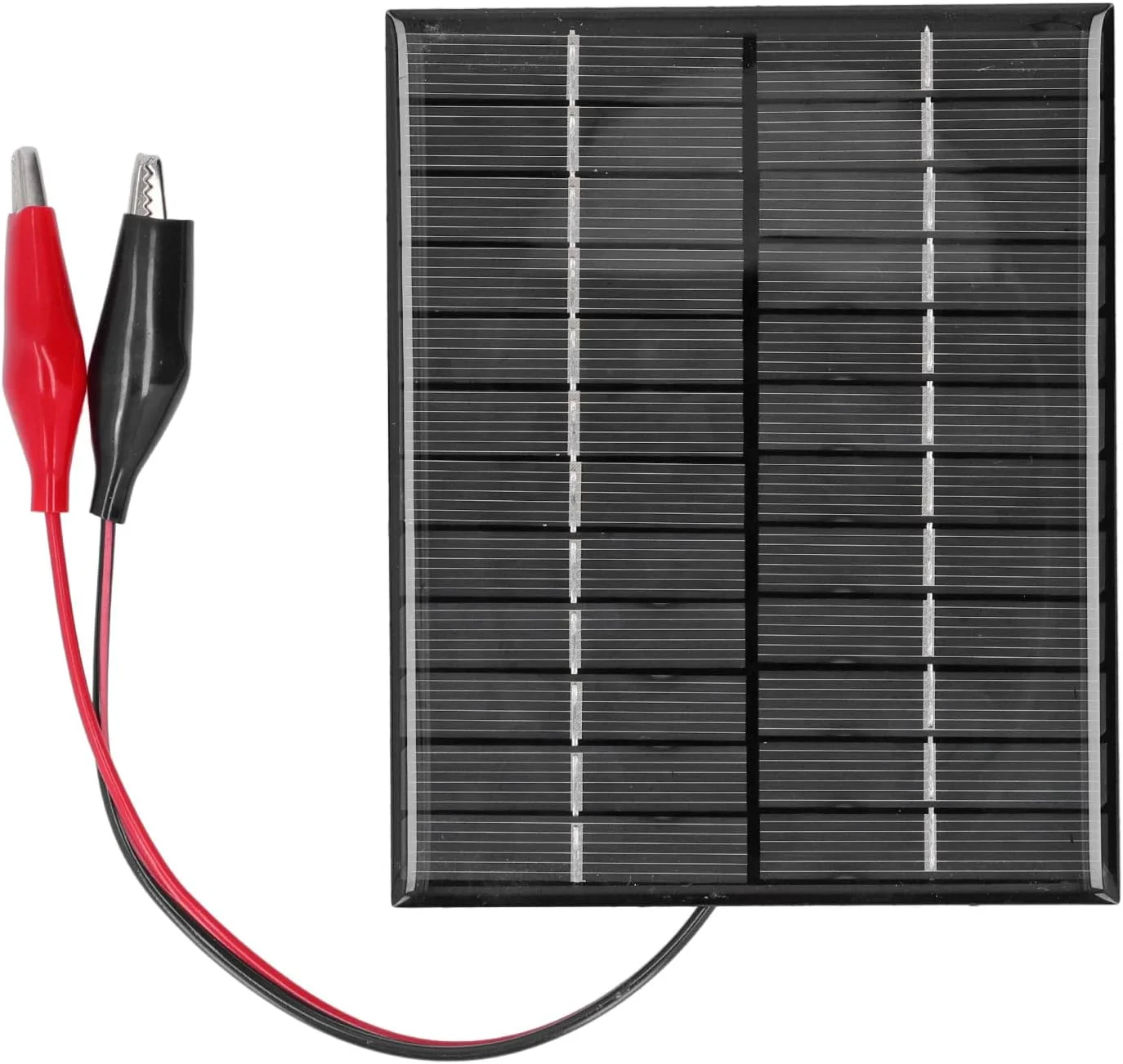 پنل خورشیدی 2 وات 12 ولت، برد شارژ 12 ولت بدون ذخیره انرژی، شارژر باتری برای پنل فتوولتائیک 2 وات، گیره/نگهدارنده پلی سیلیکونی