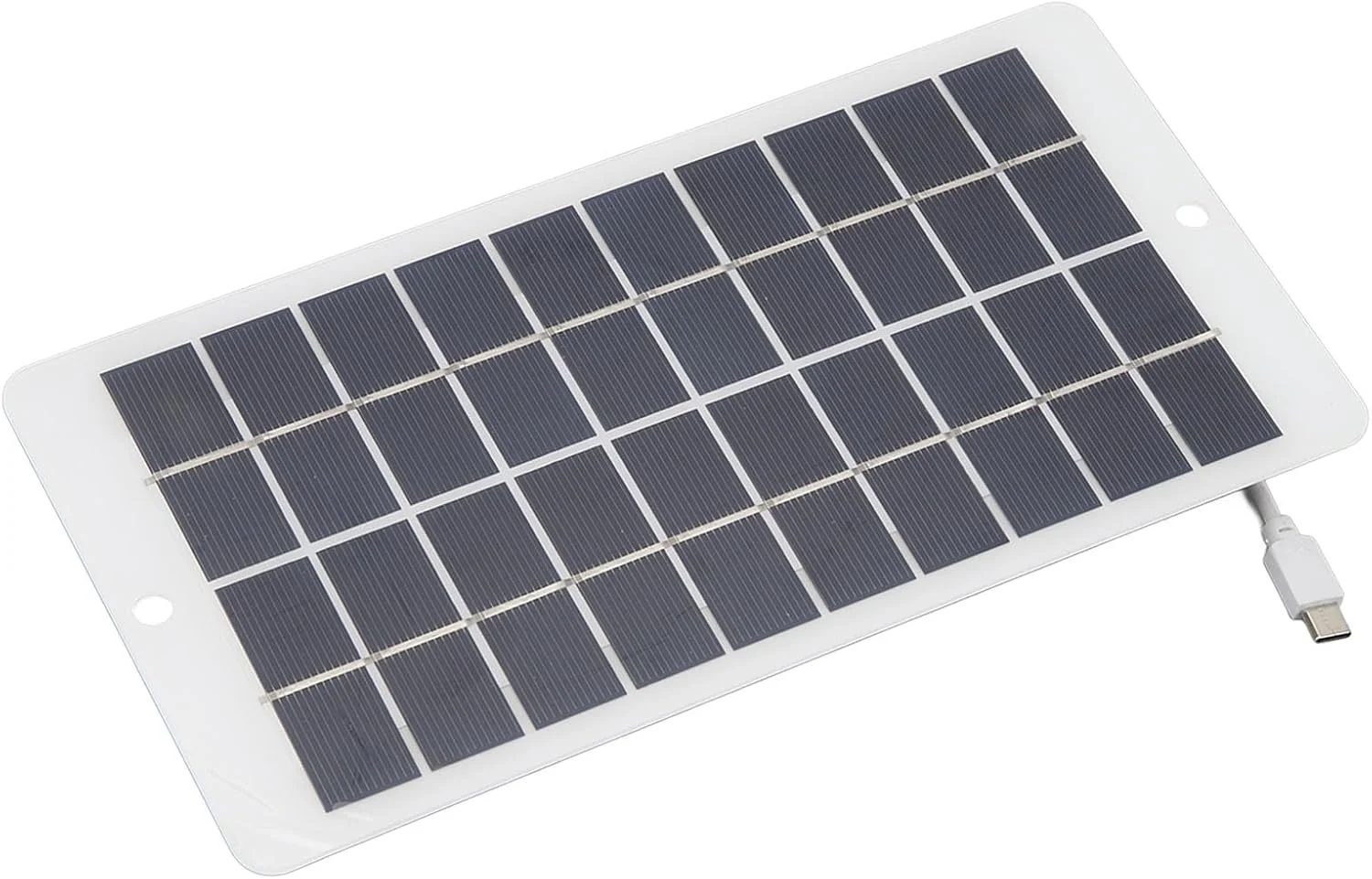 پنل خورشیدی قابل حمل Cryfokt، پنل شارژ خورشیدی 10 واتی 5 ولت با راندمان بالا، کابل رابط Type C صرفه جویی در انرژی برای چراغ خیابانی اضطراری