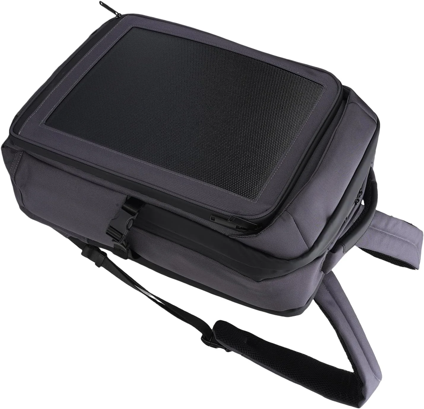 کوله پشتی خورشیدی ارتقا یافته Cryfokt، کیف لپ تاپ مسافرتی قابل حمل با ظرفیت 30 لیتر با شارژ خورشیدی کارآمد 30 واتی و پورت شارژ USB و Type C، برای پیاده روی در فضای باز برای روشن نگه داشتن دستگاه ها