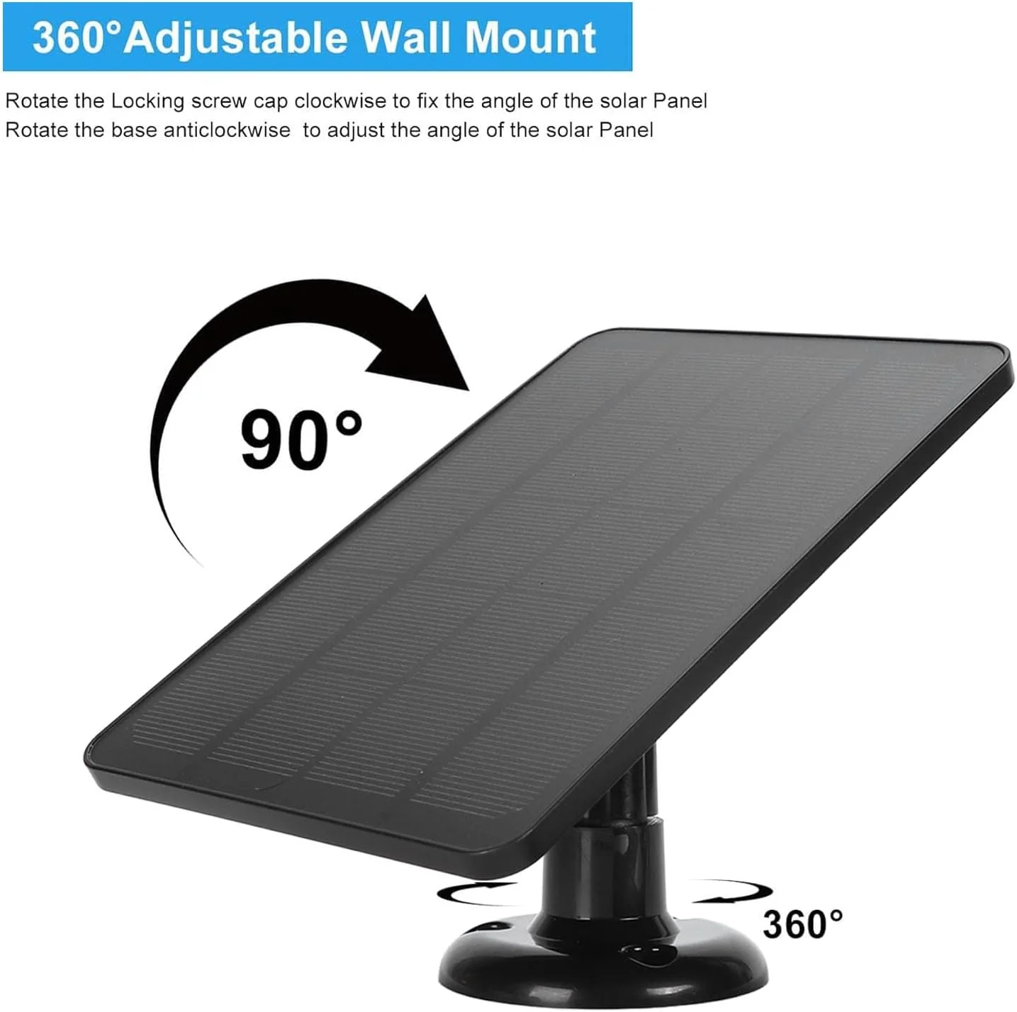 پنل خورشیدی Dpofirs، پنل خورشیدی 10 واتی برای زنگ در تصویری، پنل خورشیدی دوربین زنگ در، برای زنگ در تصویری 2K، زنگ در 2 و زنگ در 3، برای دوربین Nest (CSP4W-O-B) پنل خورشیدی Dpofirs، پنل خورشیدی 10 واتی برای زنگ در تصویری، پنل خورشیدی دوربین زنگ در، برای زنگ در تصویری 2K، زنگ در 2 و زنگ در 3، برای دوربین Nest (CSP4W-O-B)