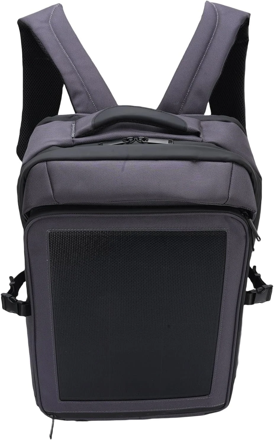 کوله پشتی خورشیدی ارتقا یافته Cryfokt، کیف لپ تاپ مسافرتی قابل حمل با ظرفیت 30 لیتر با شارژ خورشیدی کارآمد 30 واتی و پورت شارژ USB و Type C، برای پیاده روی در فضای باز برای روشن نگه داشتن دستگاه ها