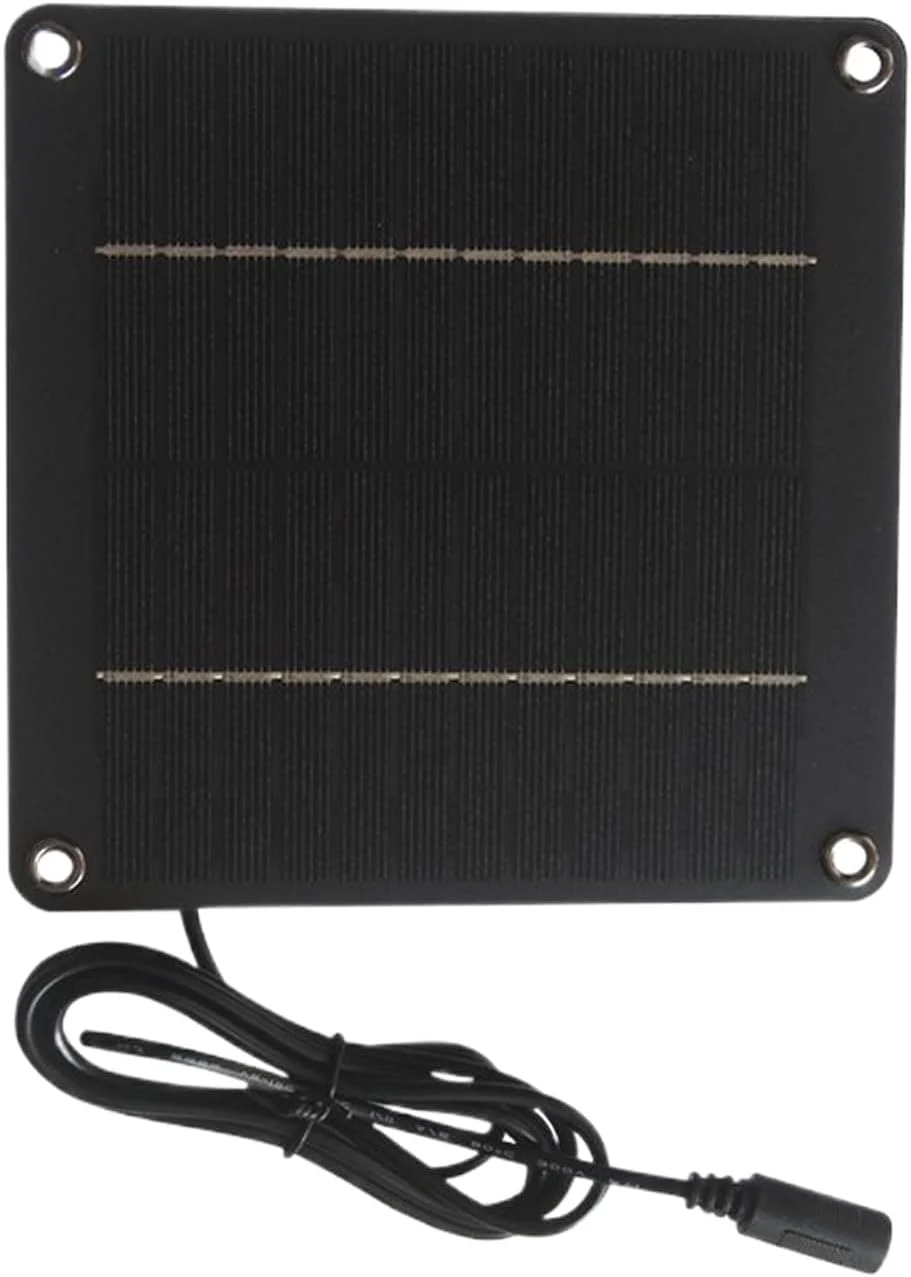 پنل خورشیدی 24 وات 12 ولت برای چراغ های فضای باز | پنل خورشیدی باغی | ضد آب با پورت DC 5521 برای دوربین های امنیتی، ایوان باغ، حیاط خلوت، کمپینگ، روشنایی فضای باز پنل خورشیدی 24 وات 12 ولت برای چراغ های فضای باز | پنل خورشیدی باغی | ضد آب با پورت DC 5521 برای دوربین های امنیتی، ایوان باغ، حیاط خلوت، کمپینگ، روشنایی فضای باز