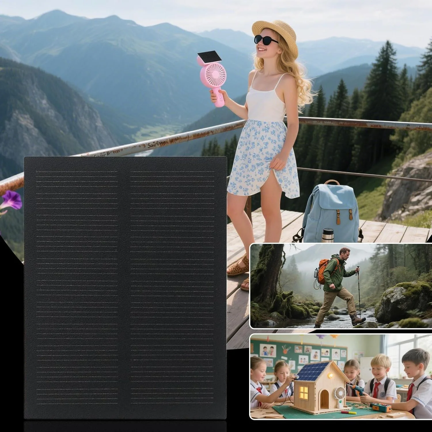 پنل های خورشیدی کوچک، مجموعه 5 عددی پنل فتوولتائیک 5.5 ولت برای اسباب بازی های خورشیدی - ژنراتور ضد آب وسایل فضای باز برای فن کوچک چراغ LED مسافرت پیاده روی کوله گردی کمپینگ ماجراجویی پنل های خورشیدی کوچک، مجموعه 5 عددی پنل فتوولتائیک 5.5 ولت برای اسباب بازی های خورشیدی - ژنراتور ضد آب وسایل فضای باز برای فن کوچک چراغ LED مسافرت پیاده روی کوله گردی کمپینگ ماجراجویی
