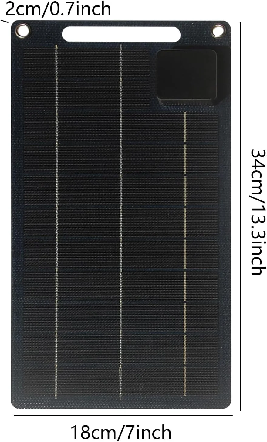 پنل خورشیدی قابل حمل | شارژر 100 واتی تلفن و تبلت، ضدآب برای مسافرت در فضای باز، کمپینگ، شکار، خانه سیار، ساحل، کوله گردی و قایق سواری پنل خورشیدی قابل حمل | شارژر 100 واتی تلفن و تبلت، ضدآب برای مسافرت در فضای باز، کمپینگ، شکار، خانه سیار، ساحل، کوله گردی و قایق سواری