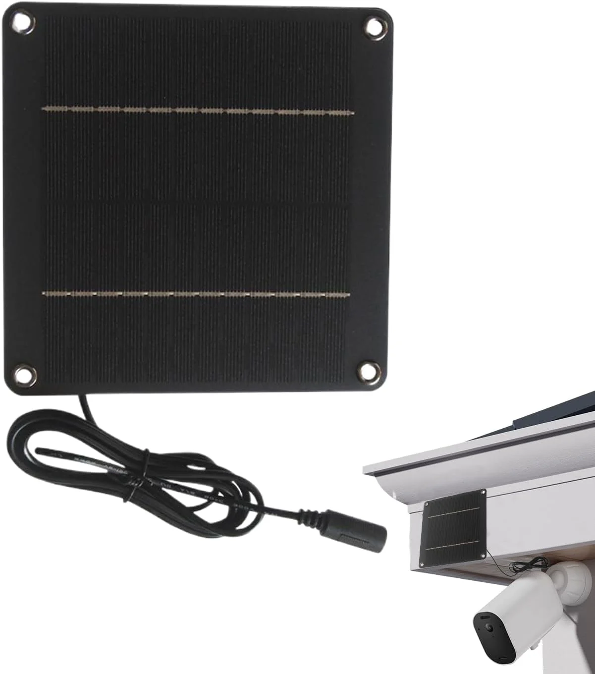 پنل خورشیدی 24 وات 12 ولت، پنل خورشیدی چراغ های رشته ای - ضد آب با پورت DC 5521 برای لامپ ایوان، پاسیو بیرونی، باغ، کمپینگ، دوربین های امنیتی، نورپردازی حیاط خلوت پنل خورشیدی 24 وات 12 ولت، پنل خورشیدی چراغ های رشته ای - ضد آب با پورت DC 5521 برای لامپ ایوان، پاسیو بیرونی، باغ، کمپینگ، دوربین های امنیتی، نورپردازی حیاط خلوت
