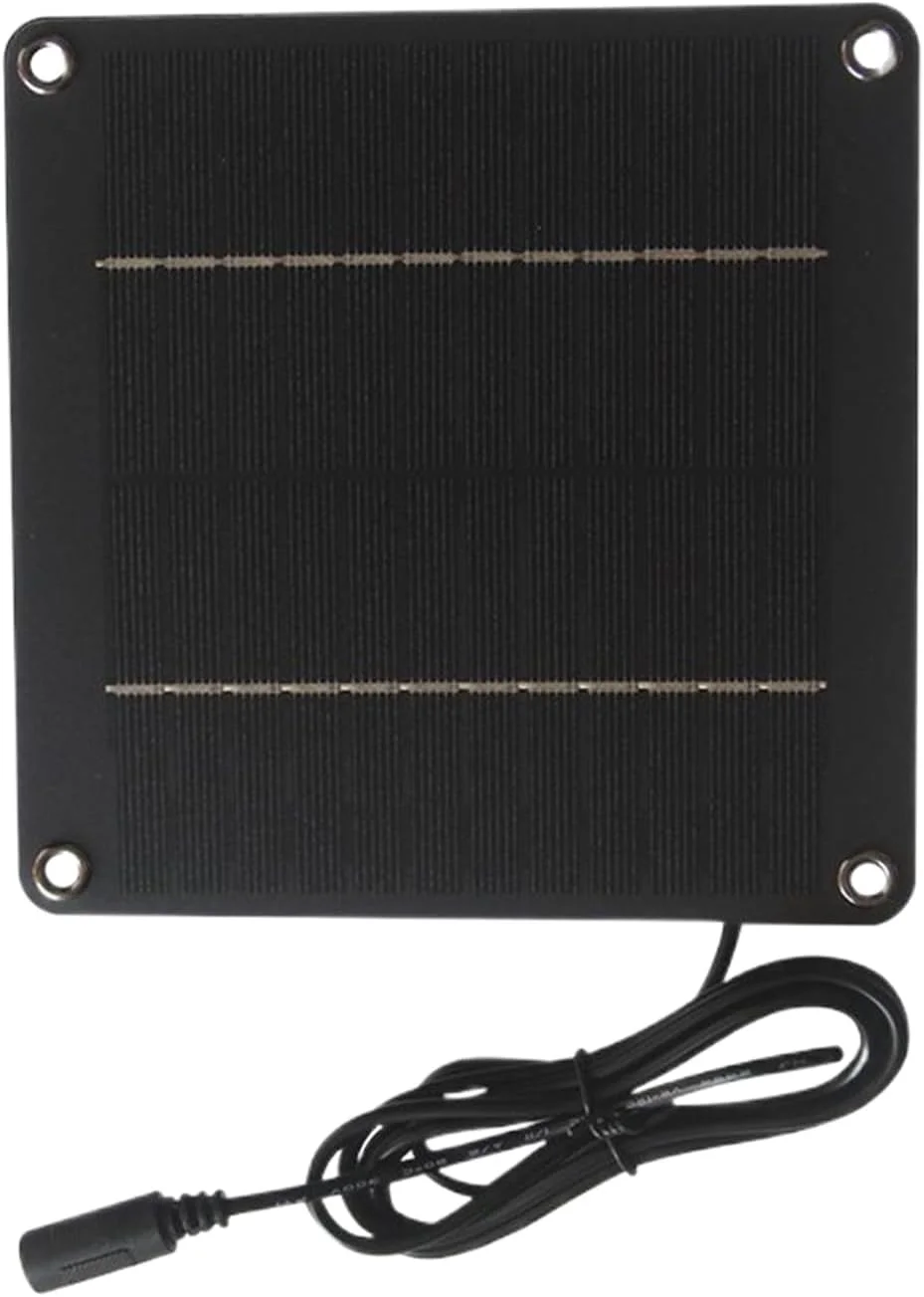 پنل خورشیدی 24 وات 12 ولت برای دوربین های فضای باز | پنل خورشیدی حیاط خلوت | ضد آب با پورت DC 5521 برای دوربین های امنیتی، لامپ، حیاط خلوت، ایوان، باغ، پاسیو، نورپردازی فضای باز پنل خورشیدی 24 وات 12 ولت برای دوربین های فضای باز | پنل خورشیدی حیاط خلوت | ضد آب با پورت DC 5521 برای دوربین های امنیتی، لامپ، حیاط خلوت، ایوان، باغ، پاسیو، نورپردازی فضای باز