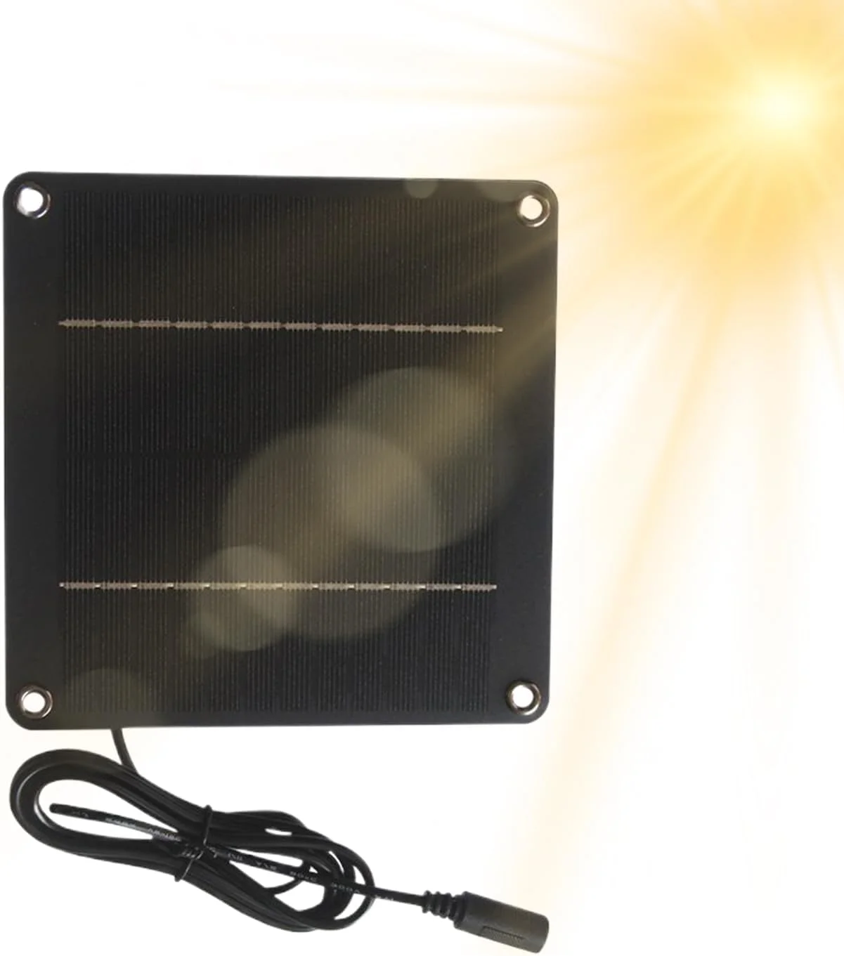 پنل خورشیدی 24 وات 12 ولت برای دوربین فضای باز | پنل خورشیدی باغی | ضد آب با پورت DC 5521 برای لامپ، دوربین های امنیتی، حیاط خلوت، ایوان، باغ، پاسیو، نورپردازی فضای باز پنل خورشیدی 24 وات 12 ولت برای دوربین فضای باز | پنل خورشیدی باغی | ضد آب با پورت DC 5521 برای لامپ، دوربین های امنیتی، حیاط خلوت، ایوان، باغ، پاسیو، نورپردازی فضای باز