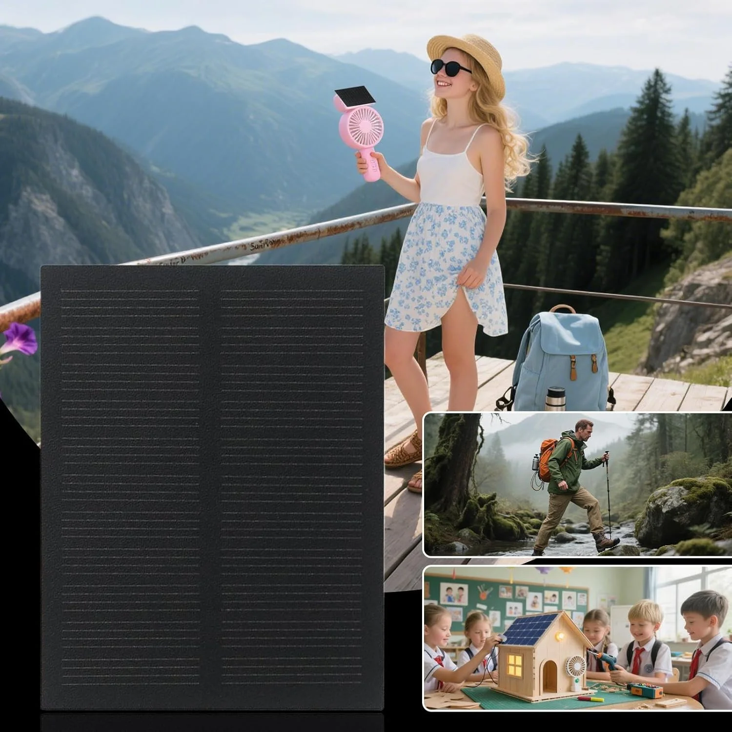 شارژر پنل خورشیدی، 5 عدد سلول خورشیدی کوچک 5.5 ولتی برای اسباب بازی های الکترونیکی | ژنراتور ایستگاه شارژ ضد آب برای مسافرت های خانگی در فضای باز، ماجراجویی، پیاده روی، کمپینگ شارژر پنل خورشیدی، 5 عدد سلول خورشیدی کوچک 5.5 ولتی برای اسباب بازی های الکترونیکی | ژنراتور ایستگاه شارژ ضد آب برای مسافرت های خانگی در فضای باز، ماجراجویی، پیاده روی، کمپینگ