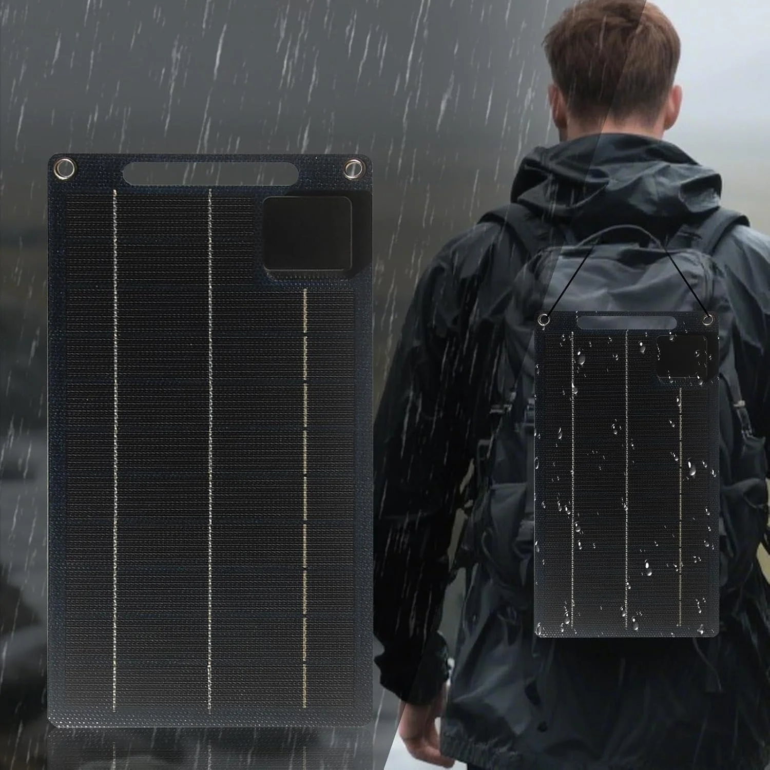شارژر پنل خورشیدی | شارژر 100 واتی تبلت تلفن - پنل شارژ ضد آب قابل حمل برای کمپینگ، ساحل، خانه سیار، کوله گردی، قایق سواری، پیاده روی، مسافرت و بقا شارژر پنل خورشیدی | شارژر 100 واتی تبلت تلفن - پنل شارژ ضد آب قابل حمل برای کمپینگ، ساحل، خانه سیار، کوله گردی، قایق سواری، پیاده روی، مسافرت و بقا