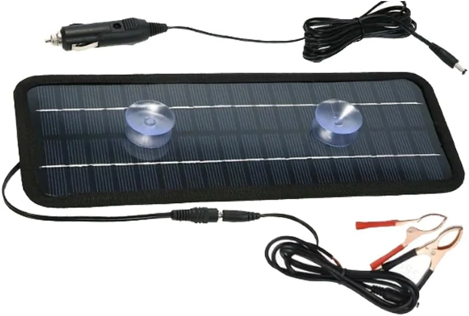 شارژر خورشیدی باتری خودرو 18 ولت 20 وات، نگهدارنده باتری خودرو، پنل خورشیدی قابل حمل، کیت شارژ خورشیدی خودرو شارژر خورشیدی باتری خودرو 18 ولت 20 وات، نگهدارنده باتری خودرو، پنل خورشیدی قابل حمل، کیت شارژ خورشیدی خودرو